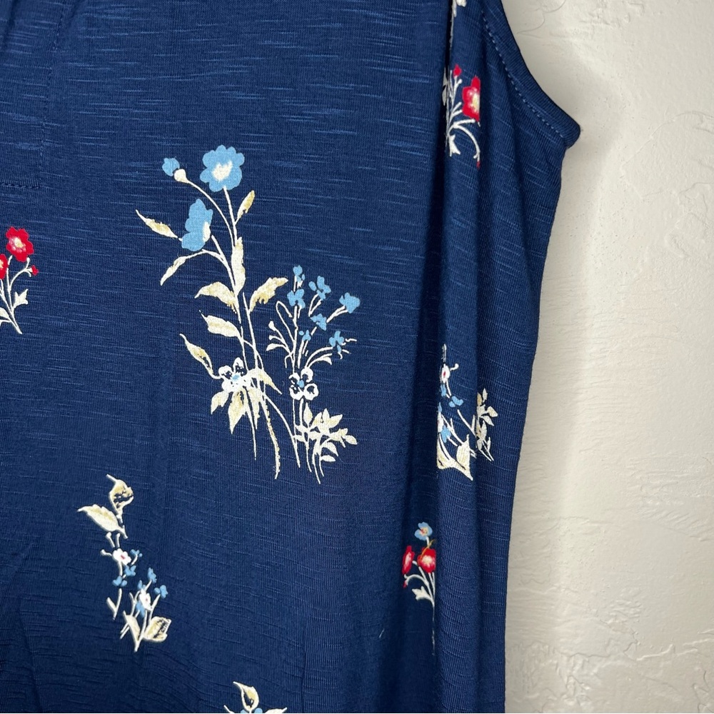 NWT J.‎ Jill Navy Blue Floral Perfect Summer Maxi Dress - Picture 7 of 13